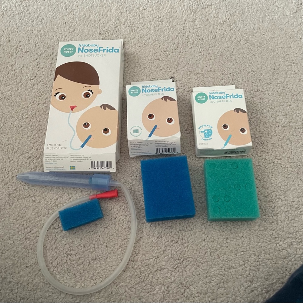 FridaBaby NoseFrida the Snotsucker + 2 packs of hygiene filters